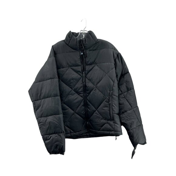 Steve & Barry Double Down Puffer Jacket Black Womens Medium Feather Down - Picture 1 of 7